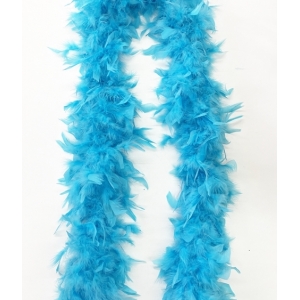 Light Blue Feather Boa - Costume Accessories